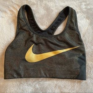 Nike Gold Sports Bra